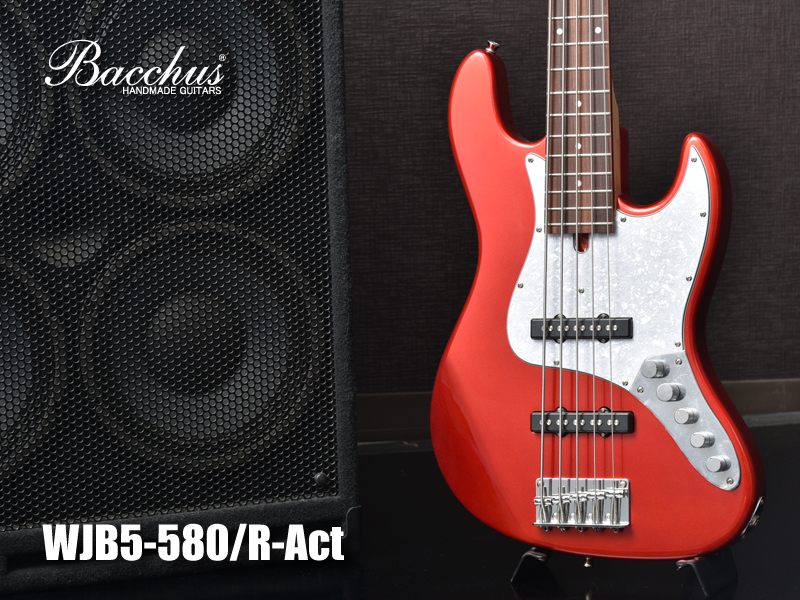 Bacchus Universe】5弦アクティブベース「WJB5-580/R-Act」発売決定 