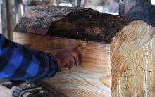 ボディに使用するサイズから切り出す範囲を検討します。 ボディに使用するサイズから切り出す範囲を検討します。